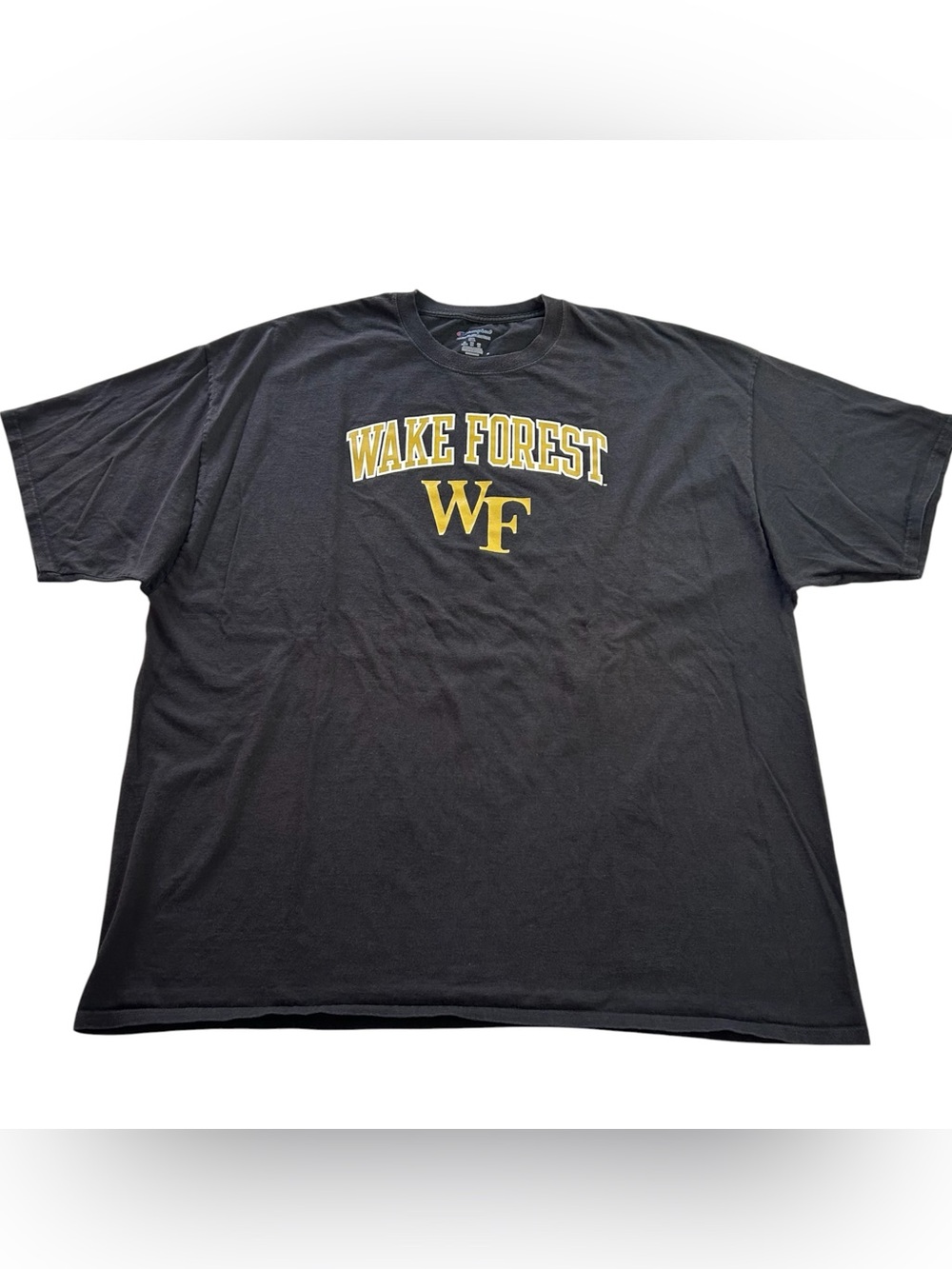 Champion Wake Forest Demon Deacons Men’s Graphic Logo T-Shirt NCAA Black sz 3XL